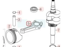 Bielle Pour Moteur Loncin (1301501220001)