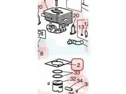 Joint D'embase Pour Moteur Zenoah (848F3R12B0)