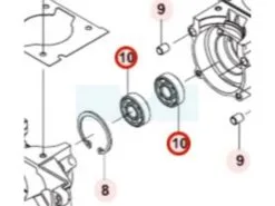 Roulement De Vilebrequin Pour Moteur Kawasaki (920452285)