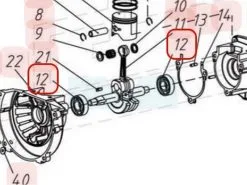 Joint Spi De Vilebrequin Pour Moteur 1E34F (YP03090010028)